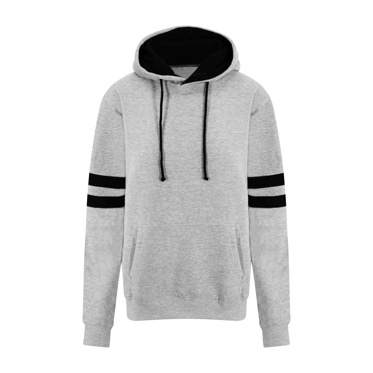 GAME DAY HOODIE - Deep Black/Heather Grey - Model