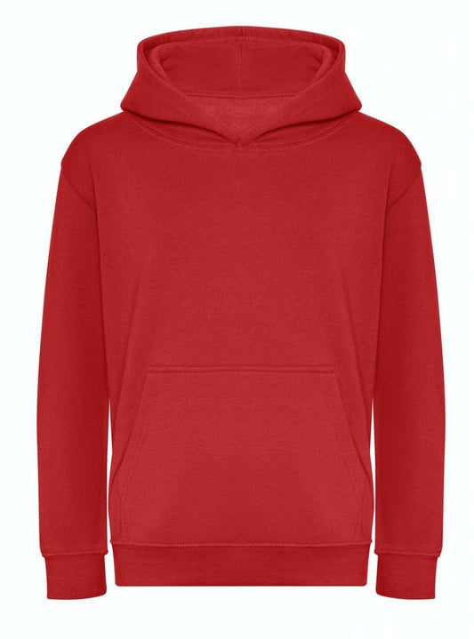 KIDS ORGANIC HOODIE - Fire Red - Main