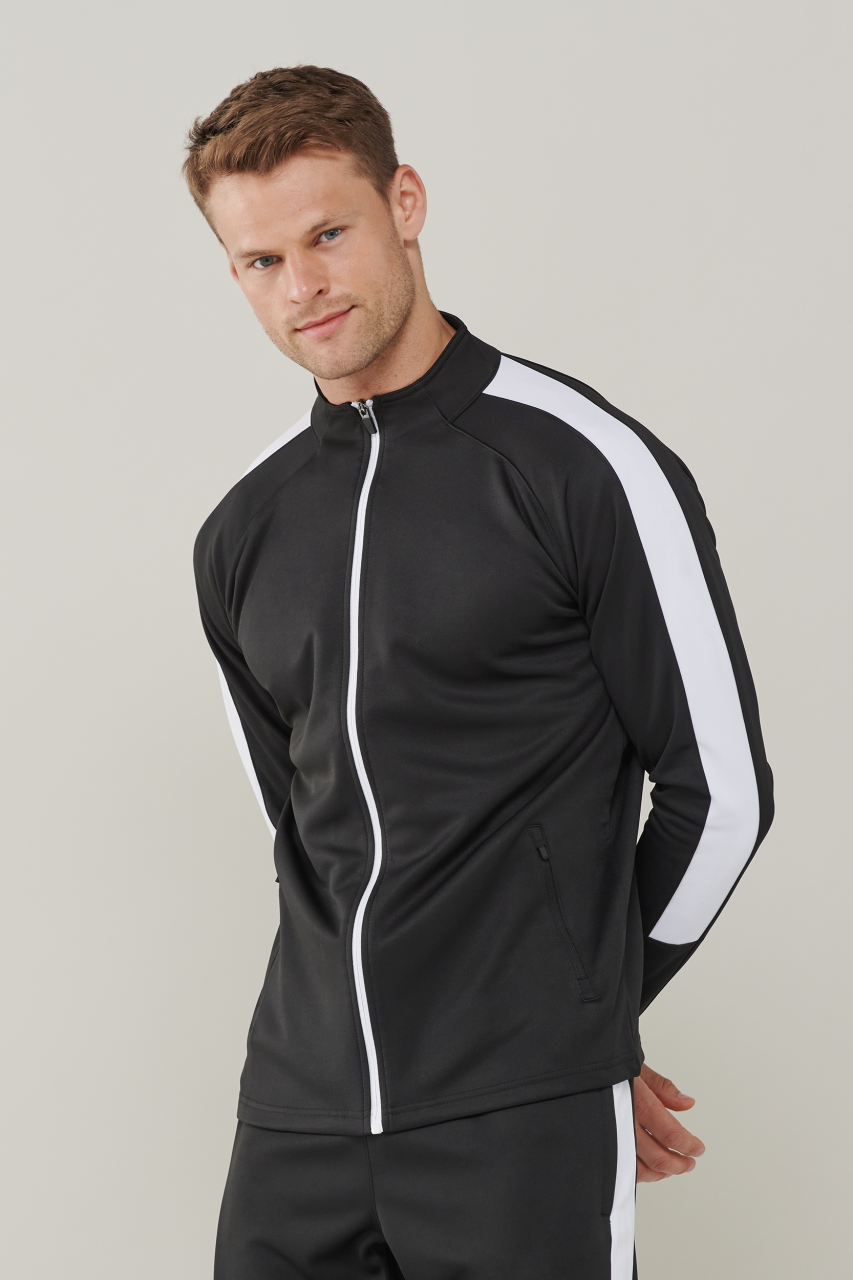 ADULT'S KNITTED TRACKSUIT TOP - Navy/White - Additional
