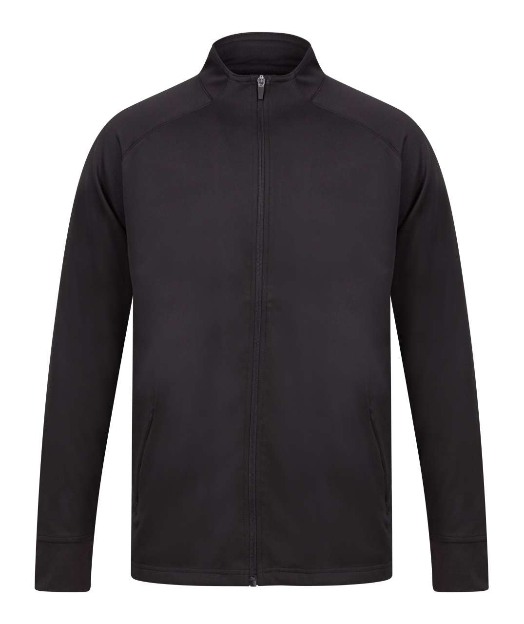 ADULT'S KNITTED TRACKSUIT TOP - Black - Main