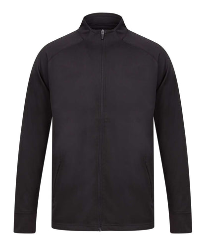ADULT'S KNITTED TRACKSUIT TOP - Black - Main