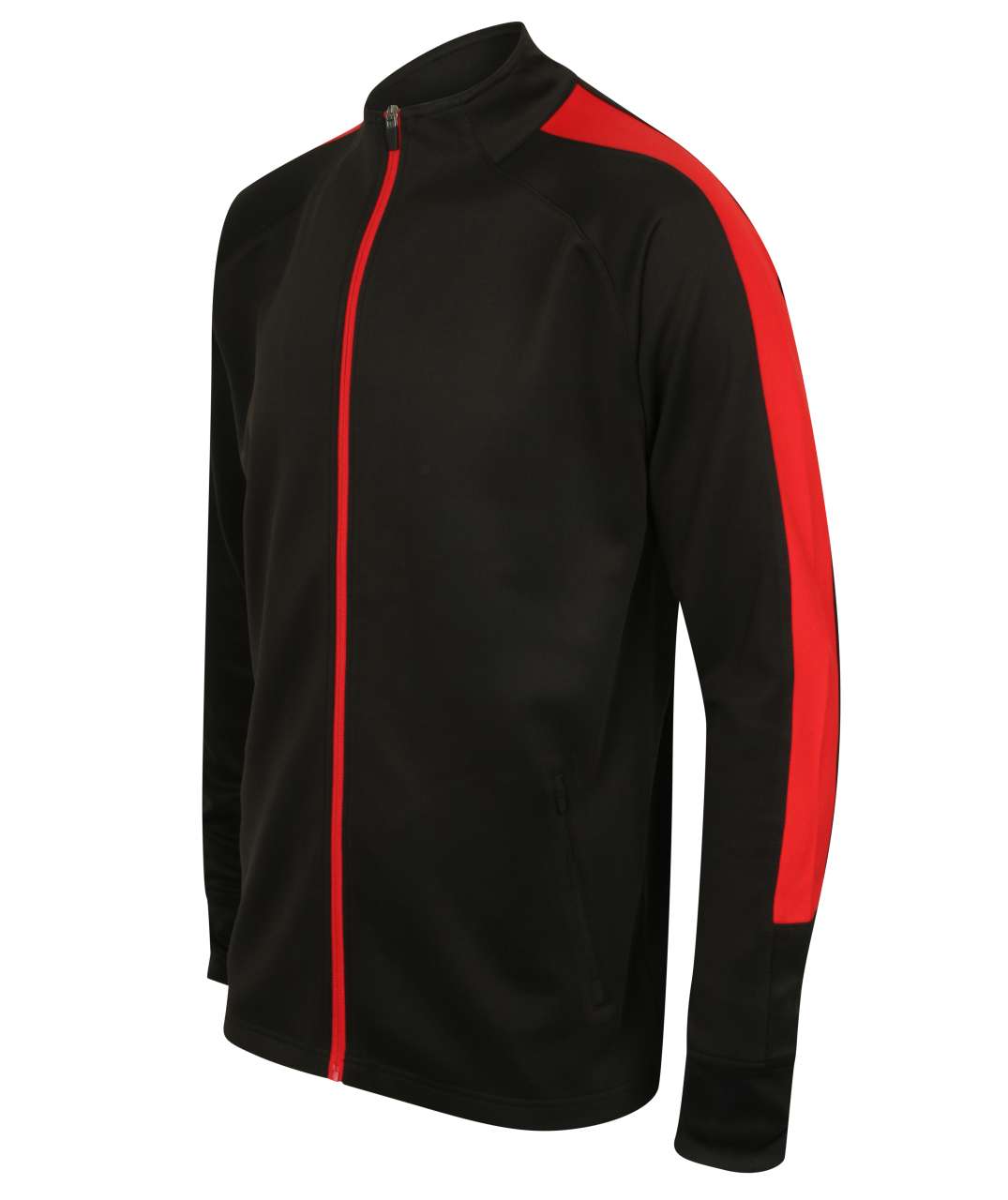 ADULT'S KNITTED TRACKSUIT TOP - Black/Red - Additional