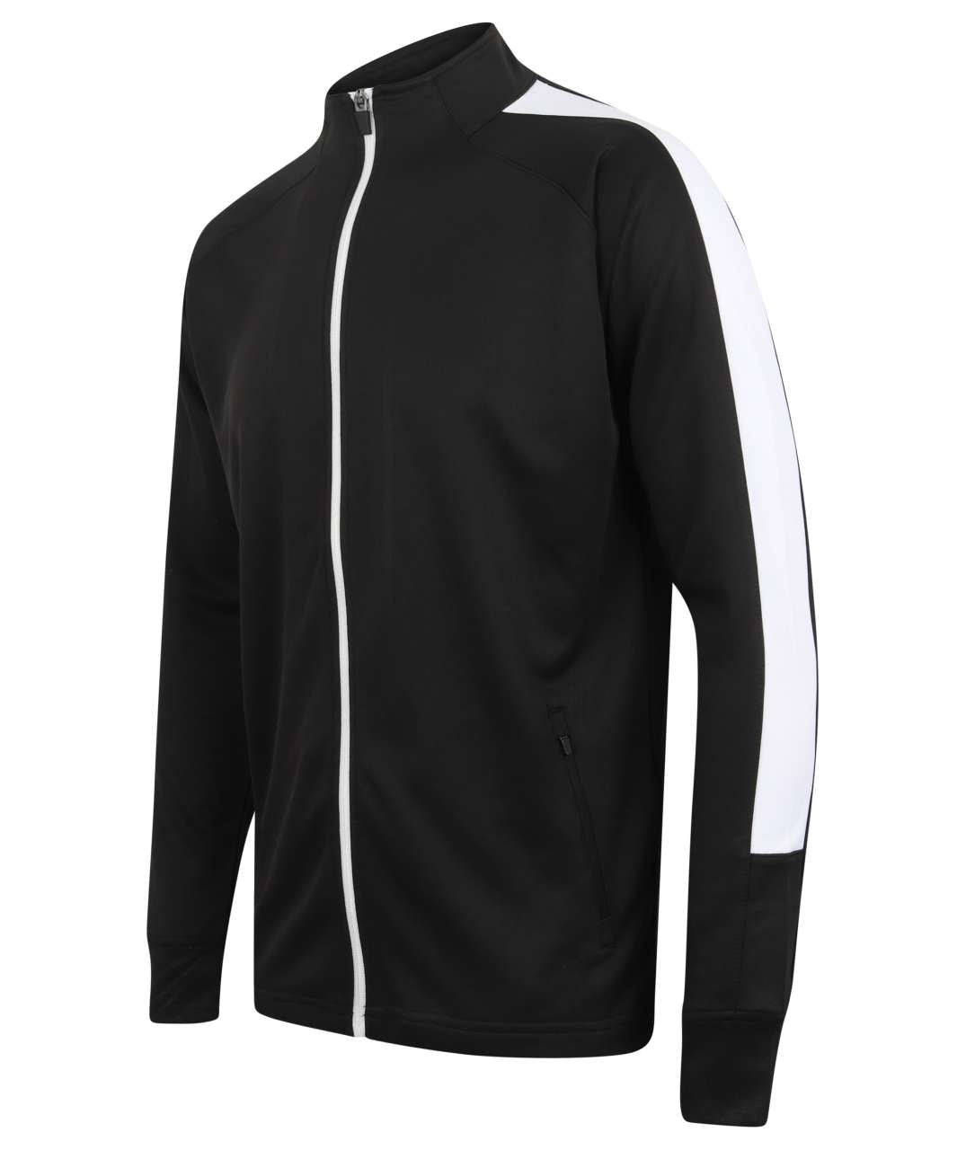ADULT'S KNITTED TRACKSUIT TOP - Black/White - Additional
