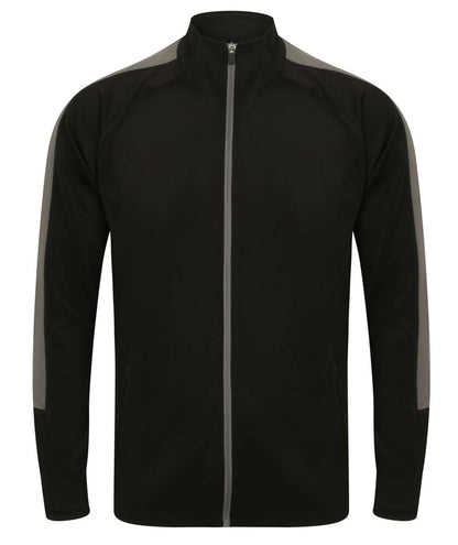 ADULT'S KNITTED TRACKSUIT TOP - Black/Gunmetal Grey - Additional