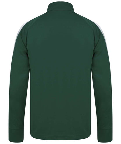 ADULT'S KNITTED TRACKSUIT TOP - Bottle/White - Additional