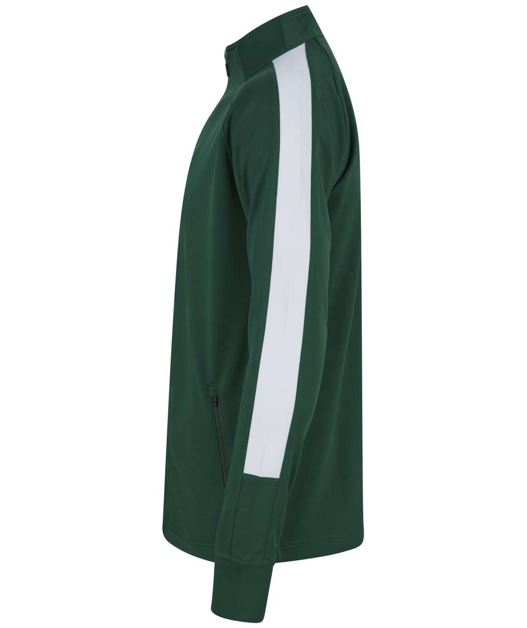 ADULT'S KNITTED TRACKSUIT TOP - Bottle/White - Additional