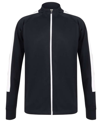 ADULT'S KNITTED TRACKSUIT TOP - Navy/White - Main