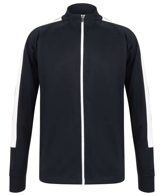 ADULT'S KNITTED TRACKSUIT TOP - Navy/White - Main