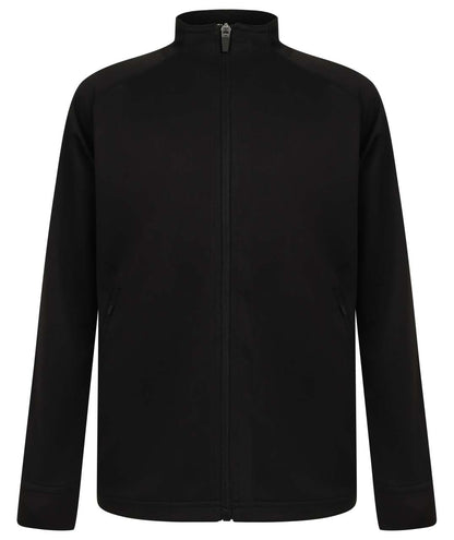 KID'S KNITTED TRACKSUIT TOP - Black - Main