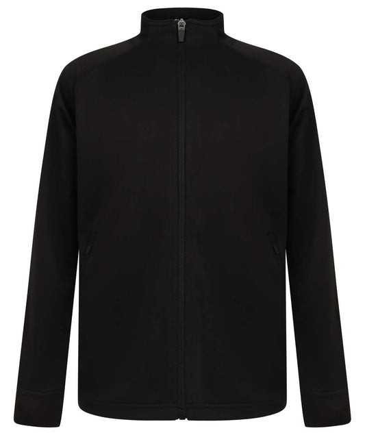 KID'S KNITTED TRACKSUIT TOP - Black - Main