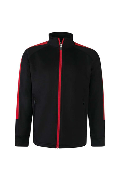 KID'S KNITTED TRACKSUIT TOP - Black/Red - Additional