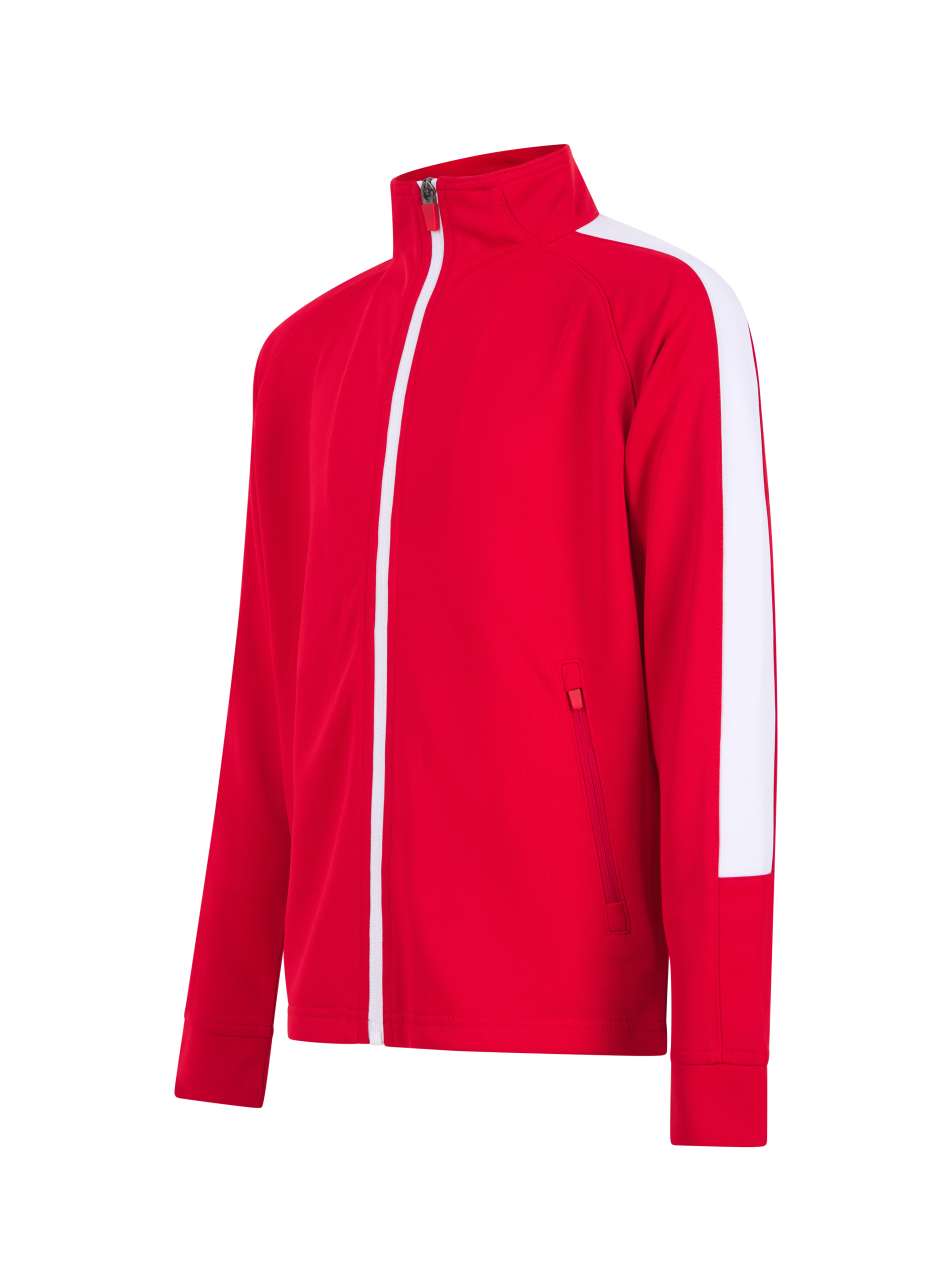 KID'S KNITTED TRACKSUIT TOP - Red/White - Additional