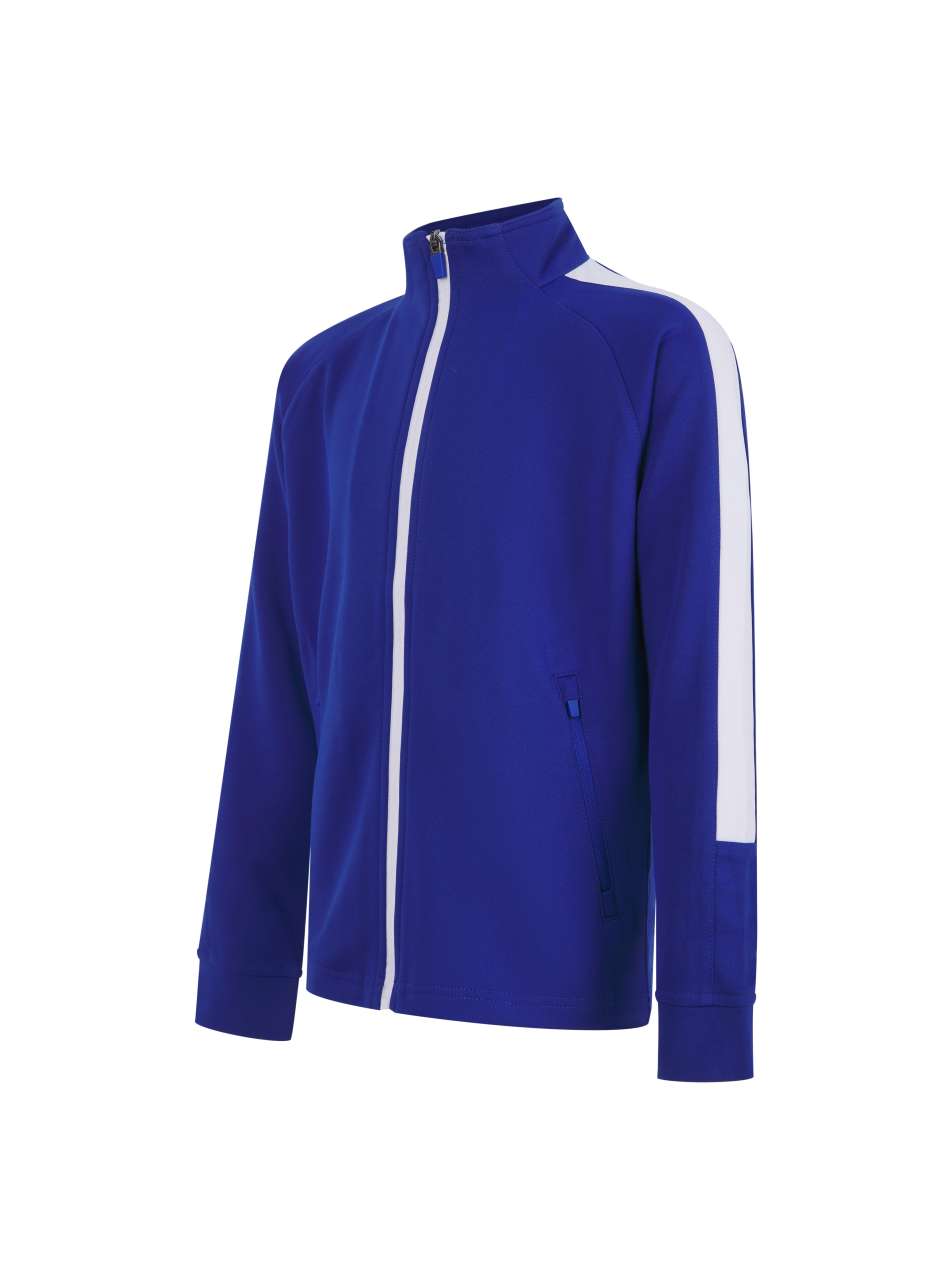 KID'S KNITTED TRACKSUIT TOP - Royal/White - Additional