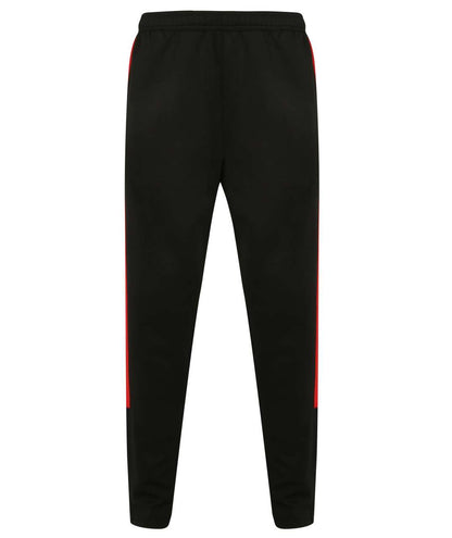 ADULT'S KNITTED TRACKSUIT PANTS - Black/Red - Additional