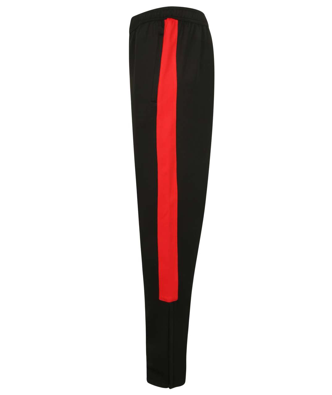 ADULT'S KNITTED TRACKSUIT PANTS - Black/Red - Additional