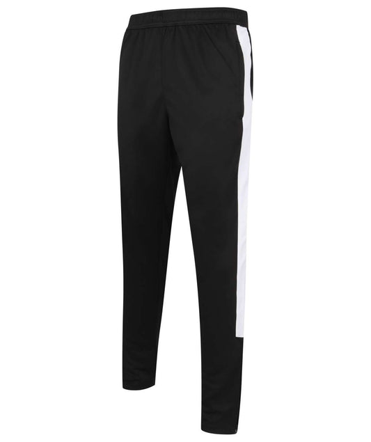 ADULT'S KNITTED TRACKSUIT PANTS - Black/White - Main