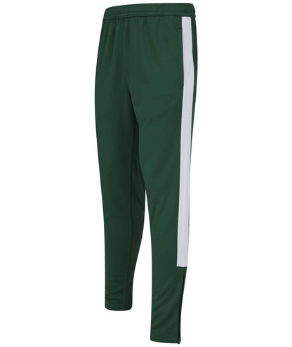 ADULT'S KNITTED TRACKSUIT PANTS - Bottle/White - Main