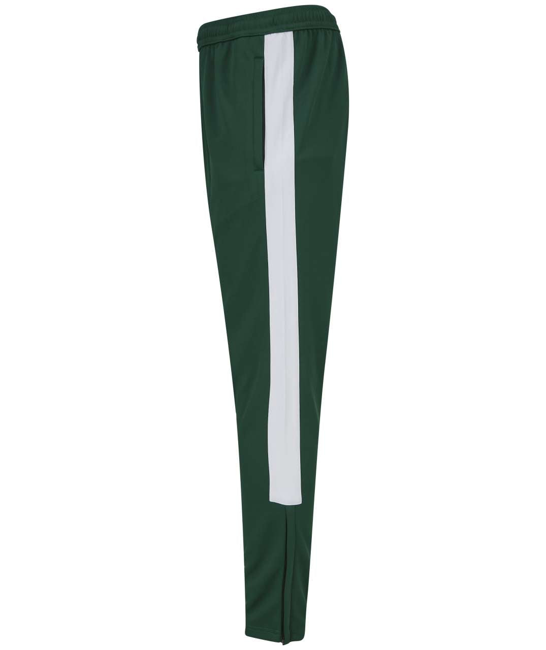 ADULT'S KNITTED TRACKSUIT PANTS - Bottle/White - Additional