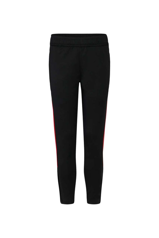 KID'S KNITTED TRACKSUIT PANTS - Black/Red - Main