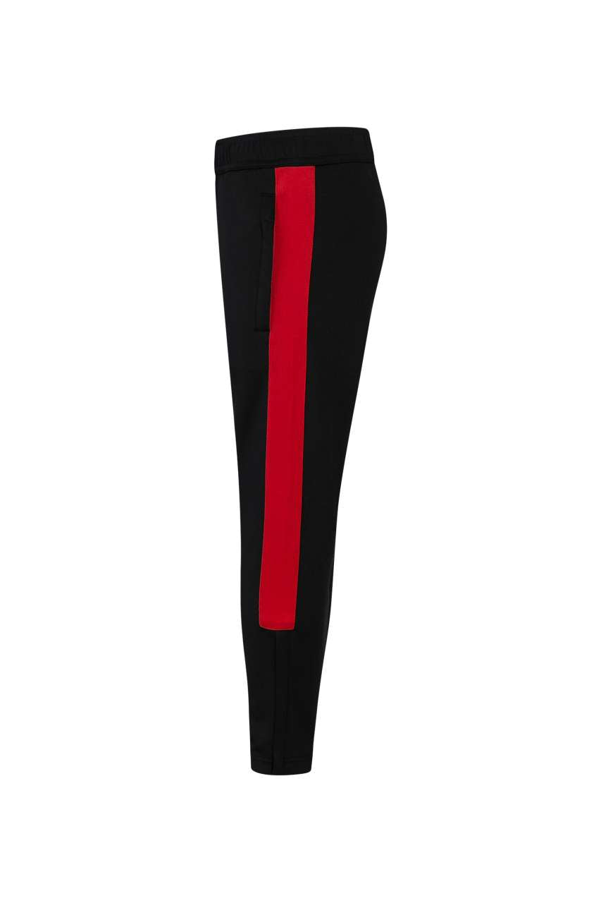 KID'S KNITTED TRACKSUIT PANTS - Black/Red - Additional
