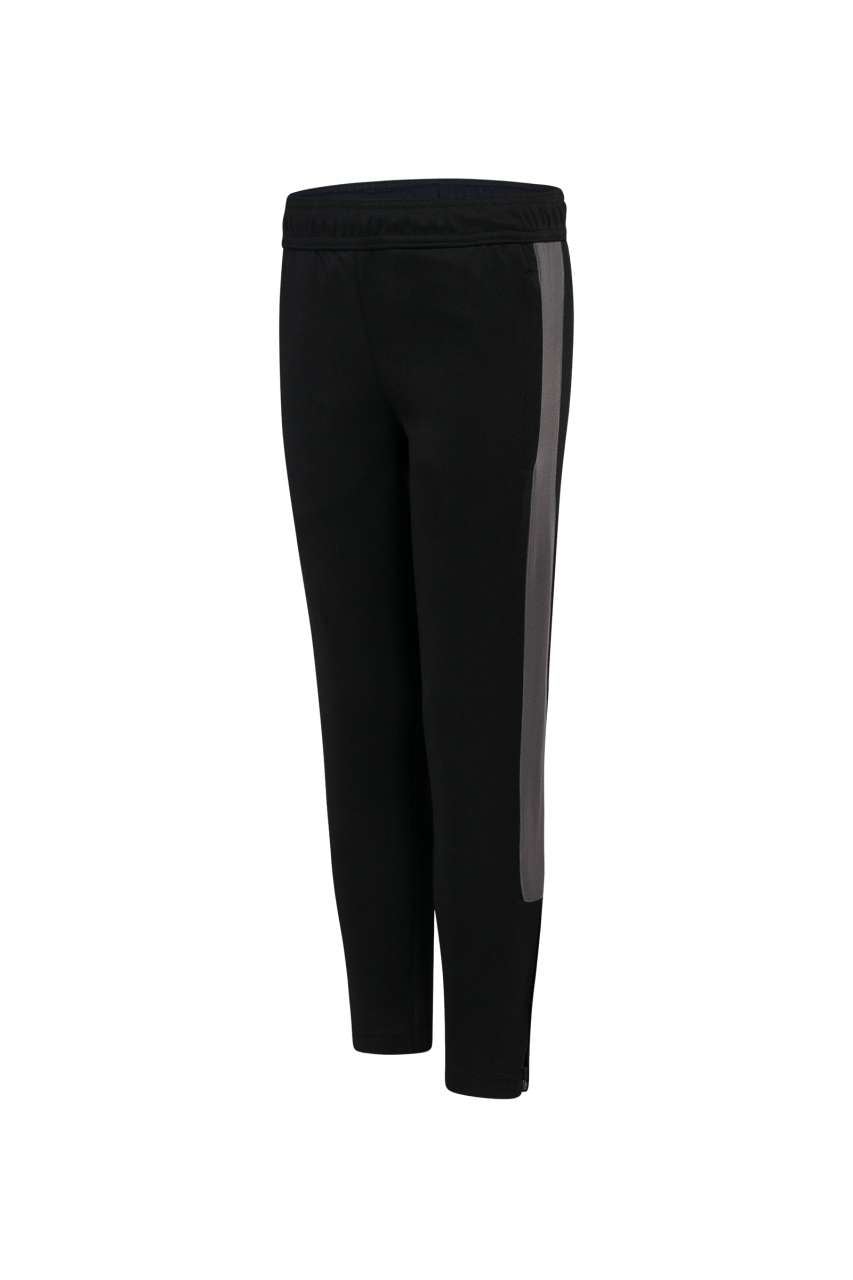 KID'S KNITTED TRACKSUIT PANTS - Black/Gunmetal Grey - Main