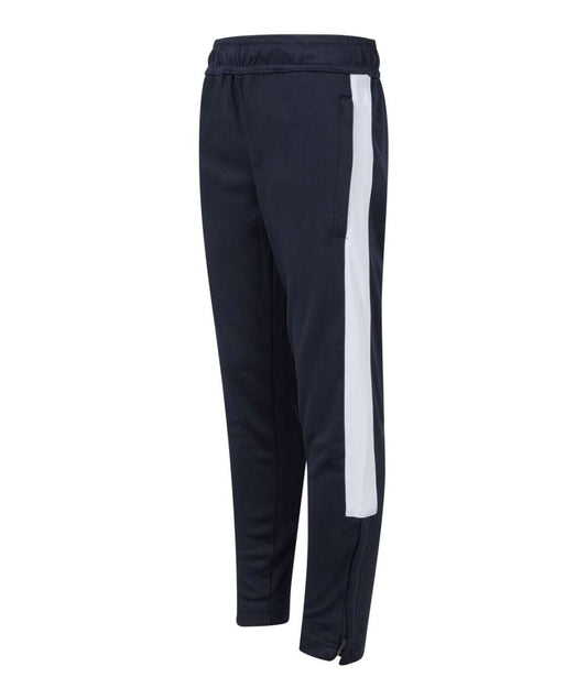 KID'S KNITTED TRACKSUIT PANTS - Navy/White - Main