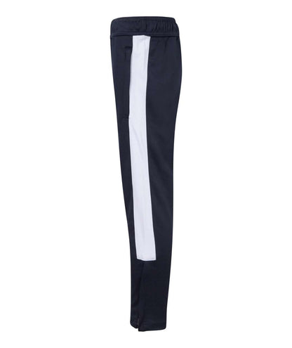 KID'S KNITTED TRACKSUIT PANTS - Navy/White - Additional