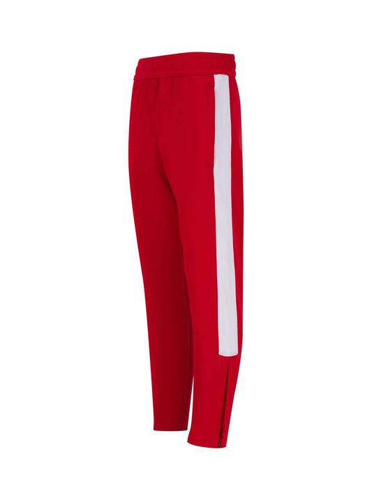 KID'S KNITTED TRACKSUIT PANTS - Red/White - Main