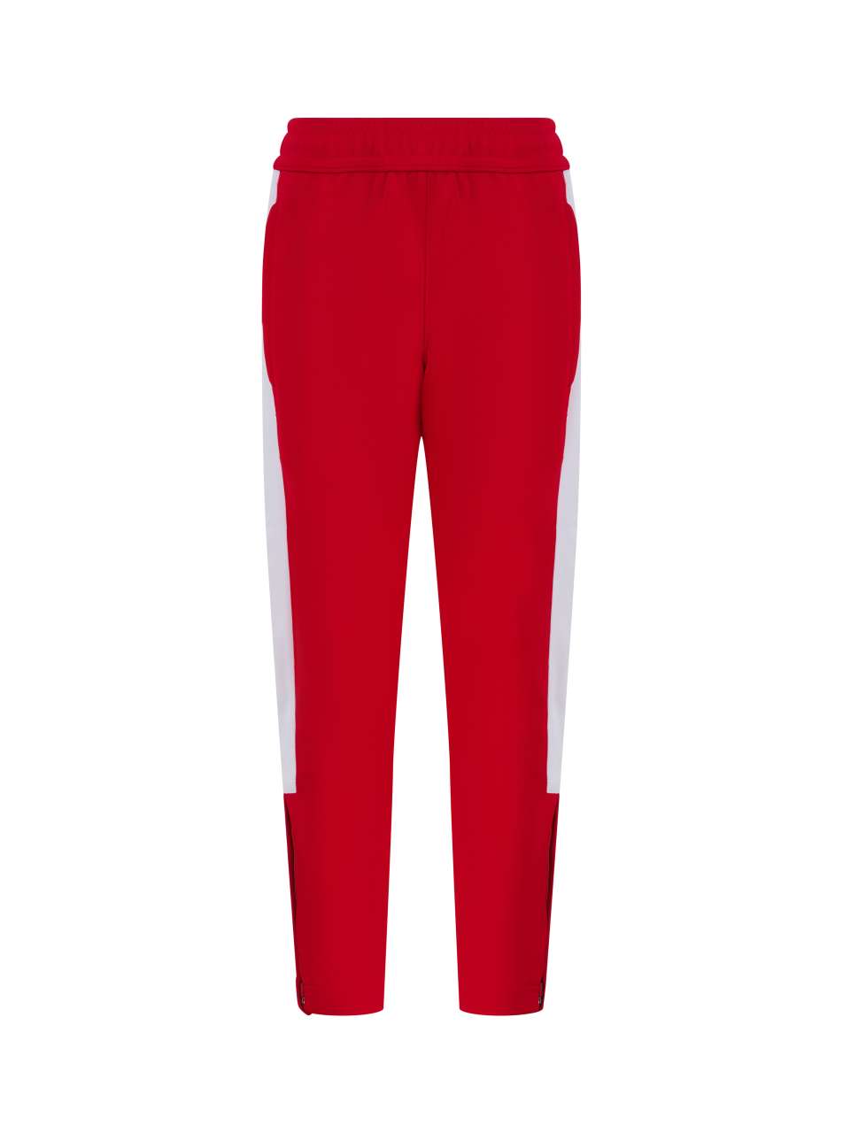 KID'S KNITTED TRACKSUIT PANTS - Red/White - Additional