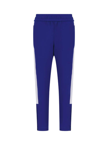 KID'S KNITTED TRACKSUIT PANTS - Royal/White - Additional