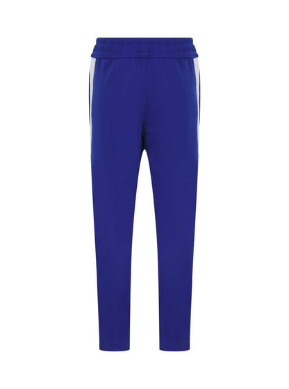 KID'S KNITTED TRACKSUIT PANTS - Royal/White - Additional