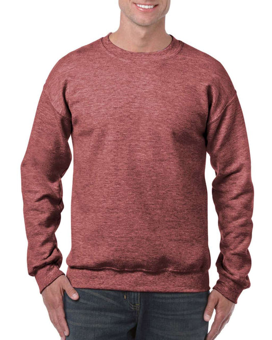 HEAVY BLEND™ ADULT CREWNECK SWEATSHIRT - Heather Sport Dark Maroon - Main