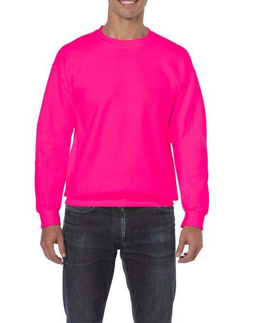 HEAVY BLEND™ ADULT CREWNECK SWEATSHIRT - Safety Pink - Main