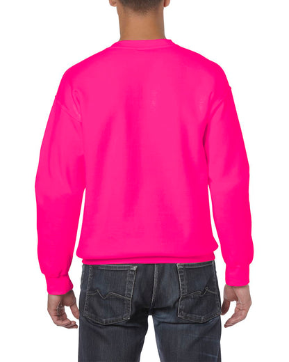 HEAVY BLEND™ ADULT CREWNECK SWEATSHIRT - Safety Pink - Additional