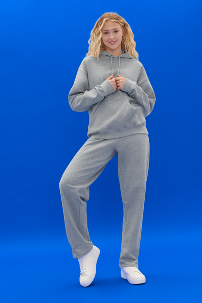 HEAVY BLEND™ ADULT OPEN BOTTOM SWEATPANTS - Black - Additional