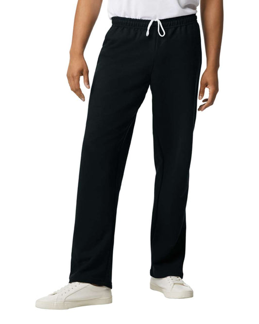 HEAVY BLEND™ ADULT OPEN BOTTOM SWEATPANTS - Black - Main