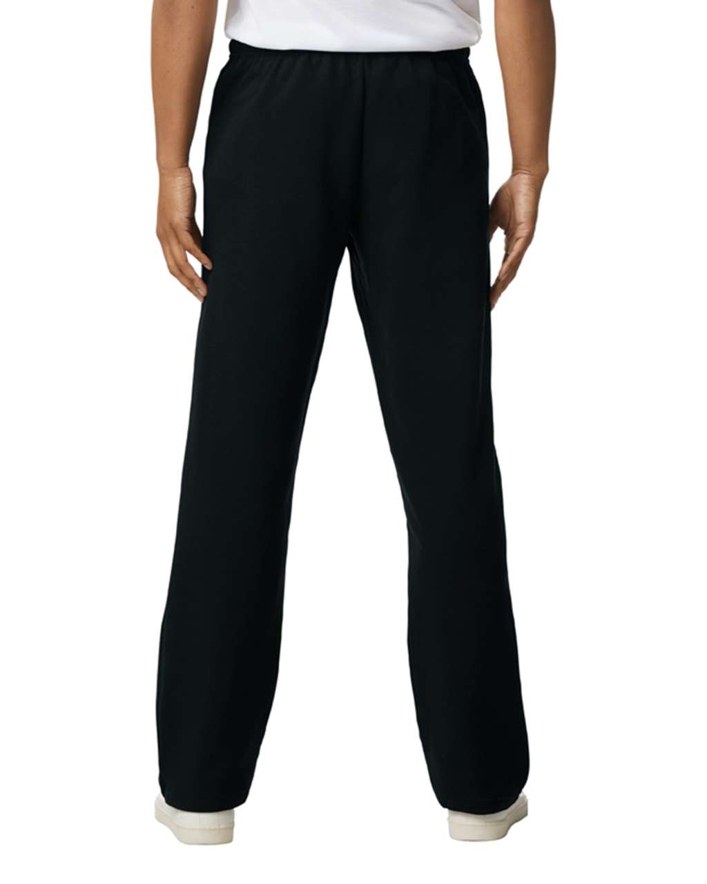 HEAVY BLEND™ ADULT OPEN BOTTOM SWEATPANTS - Black - Additional
