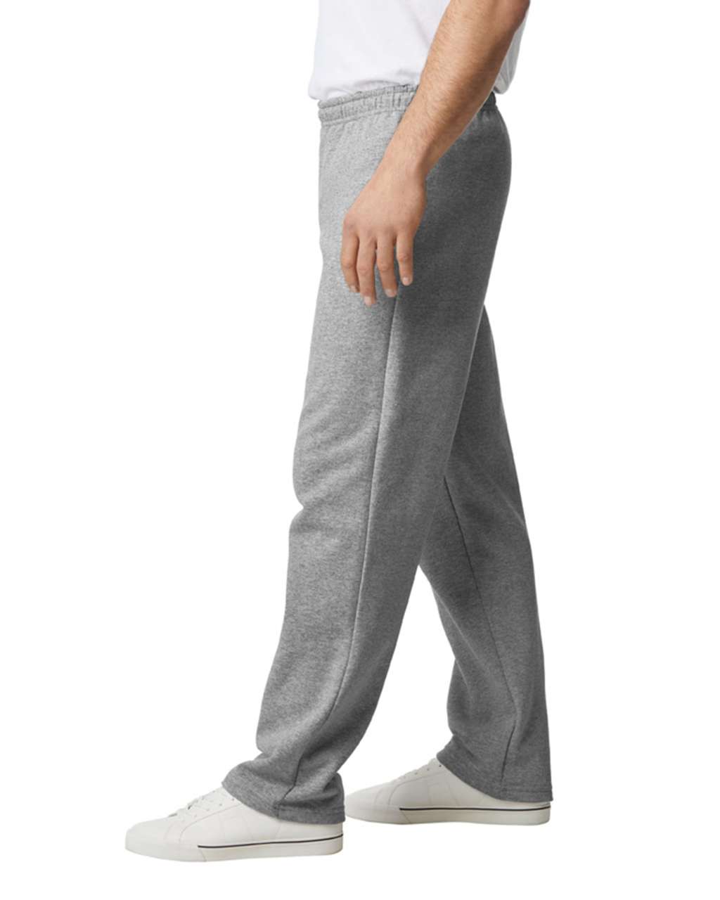 HEAVY BLEND™ ADULT OPEN BOTTOM SWEATPANTS - Sport Grey - Additional