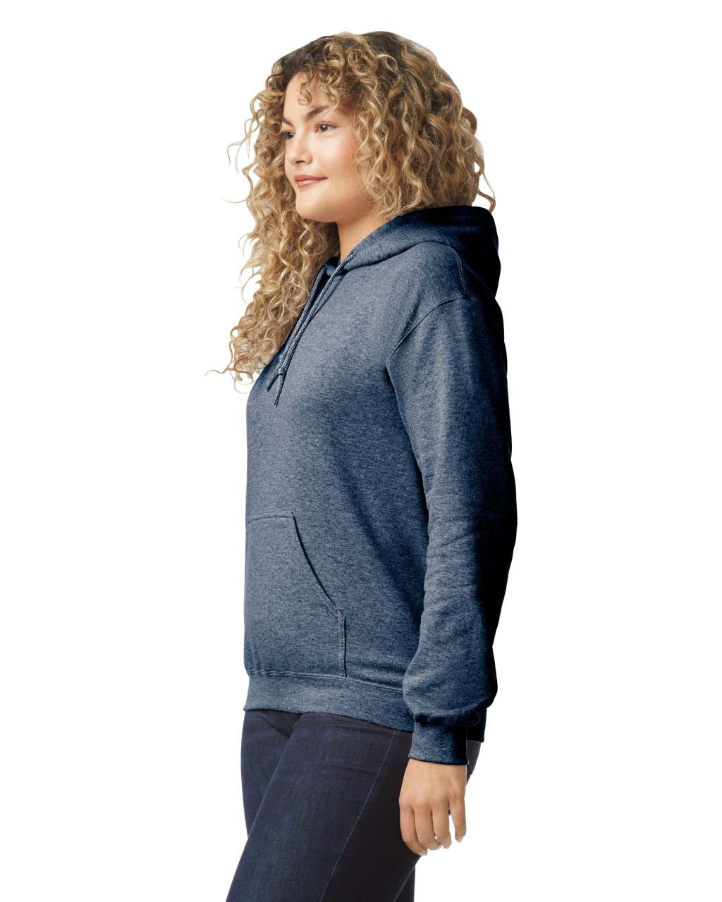 HEAVY BLEND™ ADULT HOODED SWEATSHIRT - Heather Sport Dark Navy - Additional
