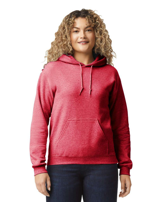 HEAVY BLEND™ ADULT HOODED SWEATSHIRT - Heather Sport Scarlet Red - Main