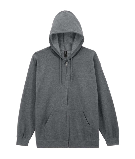 HEAVY BLEND™ ADULT FULL ZIP HOODED SWEATSHIRT - Graphite Heather - Main