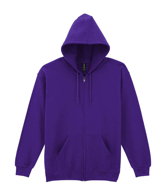 HEAVY BLEND™ ADULT FULL ZIP HOODED SWEATSHIRT - Purple - Main