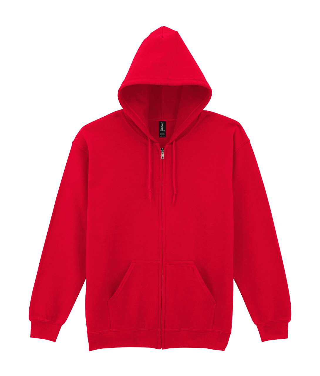 HEAVY BLEND™ ADULT FULL ZIP HOODED SWEATSHIRT - Red - Main