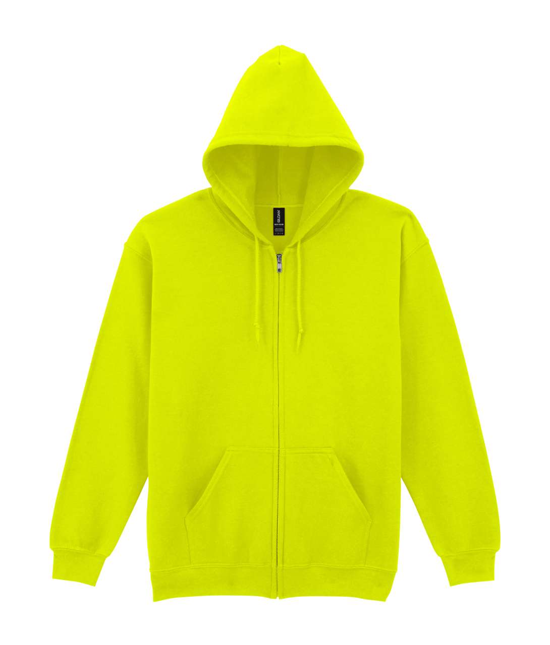 HEAVY BLEND™ ADULT FULL ZIP HOODED SWEATSHIRT - Safety Green - Main