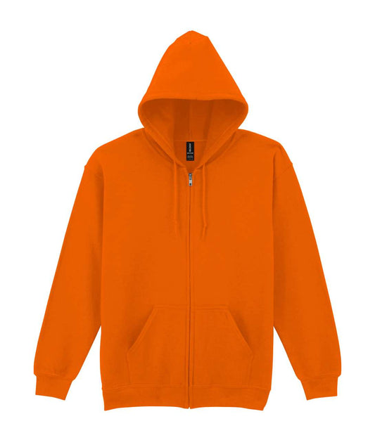 HEAVY BLEND™ ADULT FULL ZIP HOODED SWEATSHIRT - S.Orange - Main