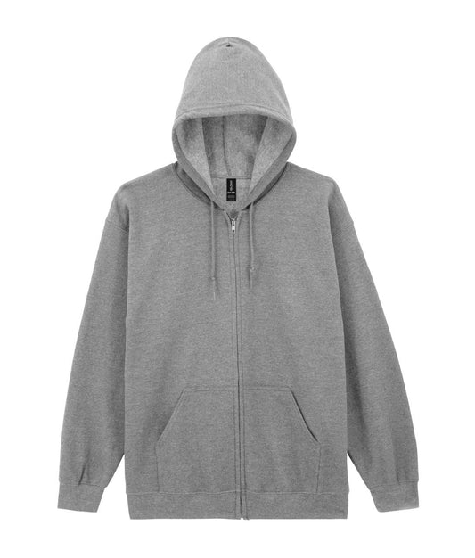 HEAVY BLEND™ ADULT FULL ZIP HOODED SWEATSHIRT - Sport Grey - Main