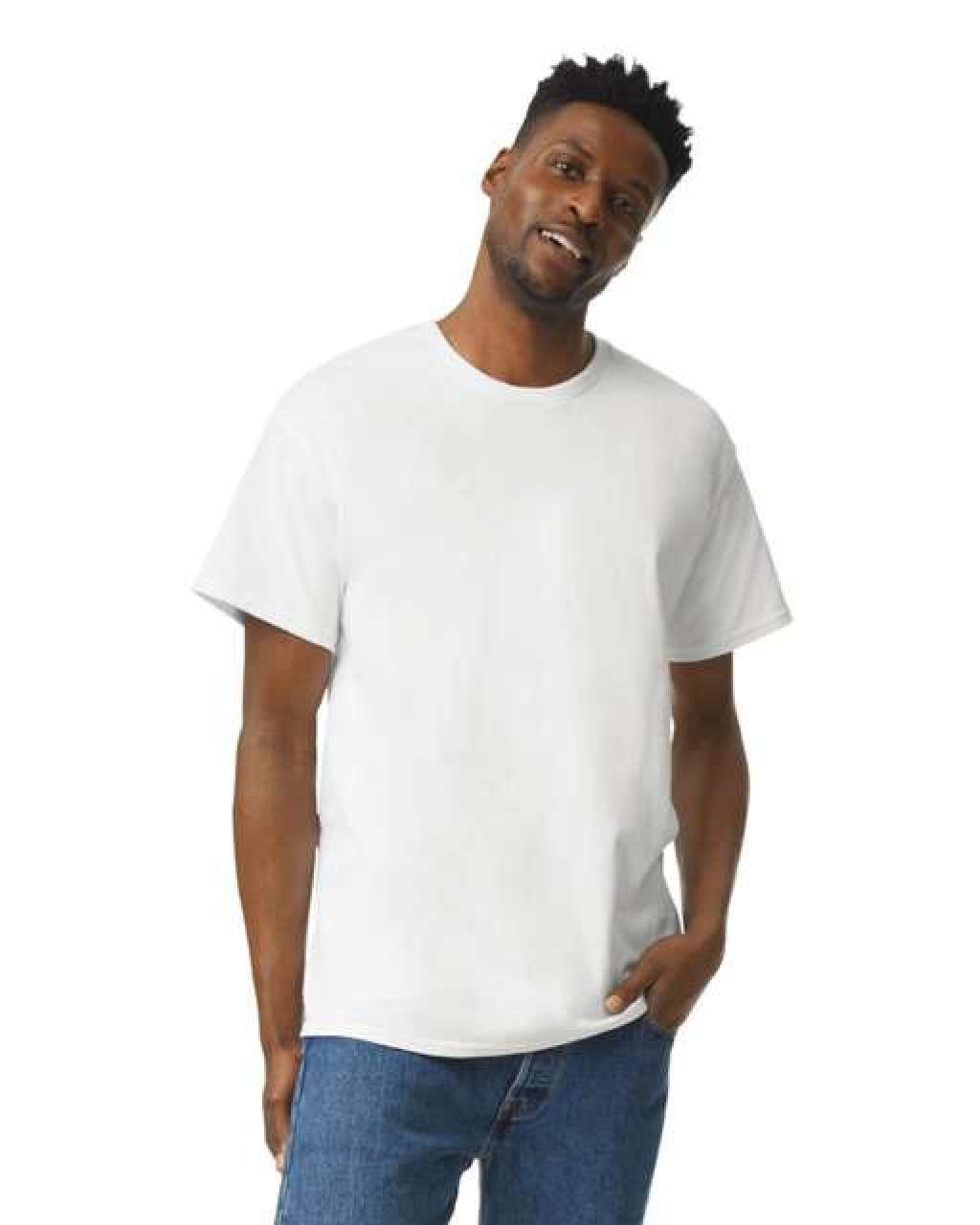 ULTRA COTTON™ ADULT T-SHIRT - Prepared for Dye (White) - Additional