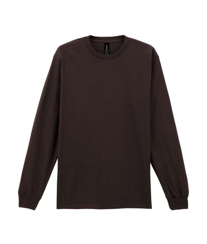ULTRA COTTON™ ADULT LONG SLEEVE T-SHIRT - Dark Chocolate - Main