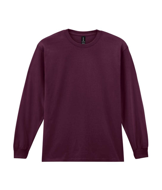 ULTRA COTTON™ ADULT LONG SLEEVE T-SHIRT - Maroon - Main
