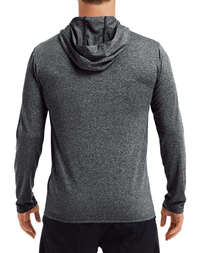 PERFORMANCE ®  ADULT HOODED T-SHIRT - Heather Sport Black - Additional
